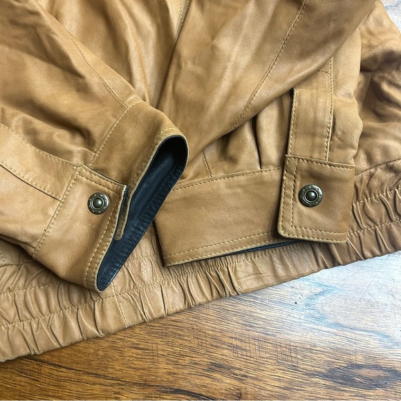 Pierotucci Italian Leather Bomber Jacket - Picture 6 of 6